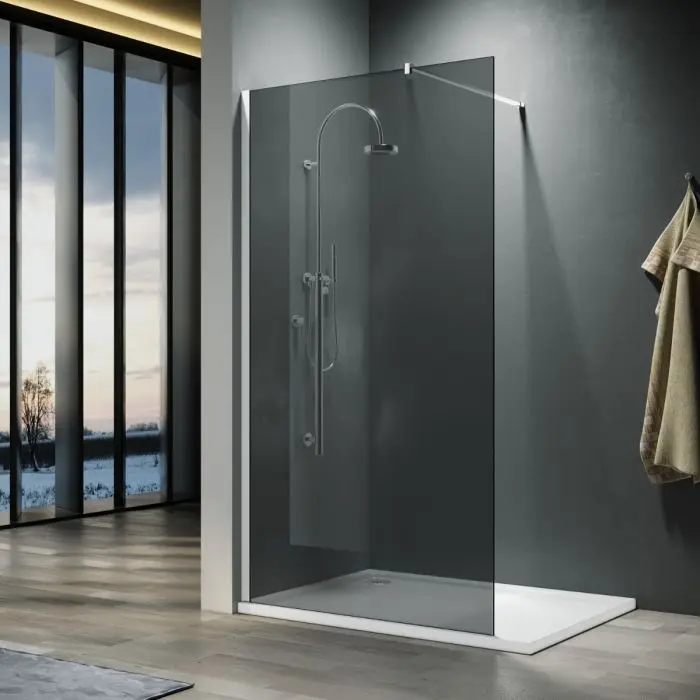 smoked glass shower screen 900mm - What is the best glass for shower privacy