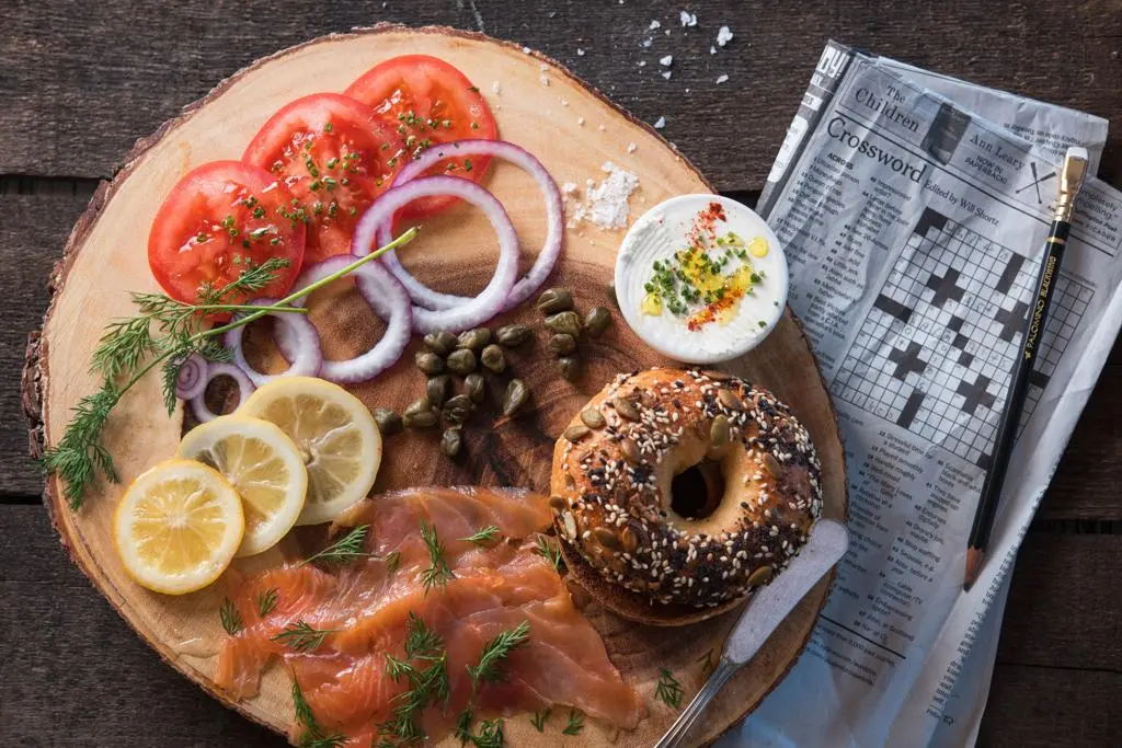 smoked salmon on a bagel crossword - What is the crossword clue for fish on a bagel