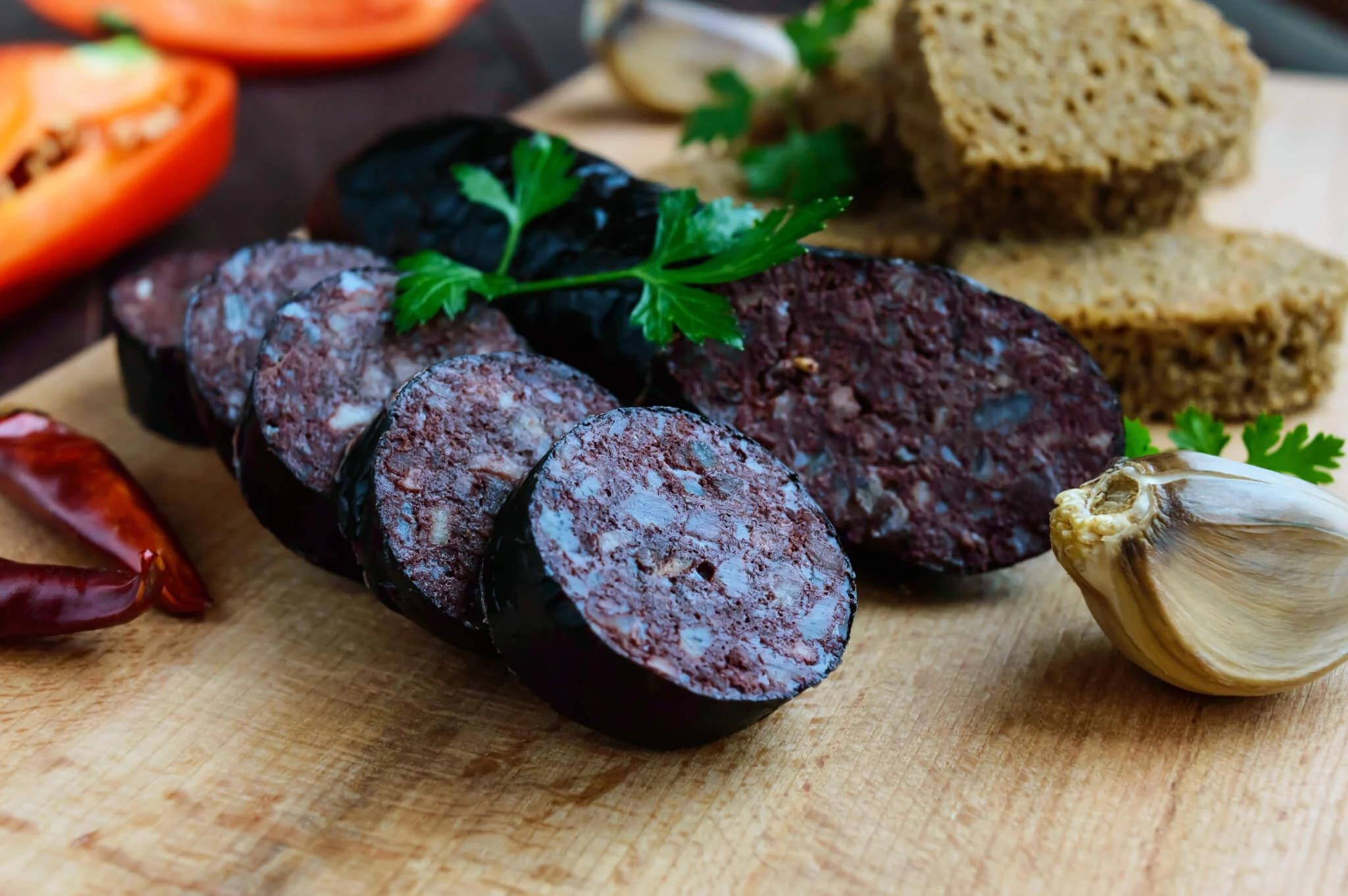 smoked black pudding ireland - What is the difference between Irish and English black pudding