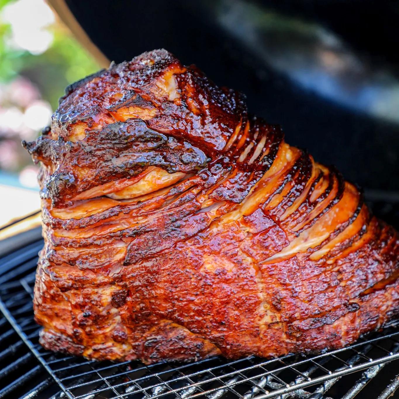 double smoked ham big green egg - What is the difference between smoked and double smoked ham