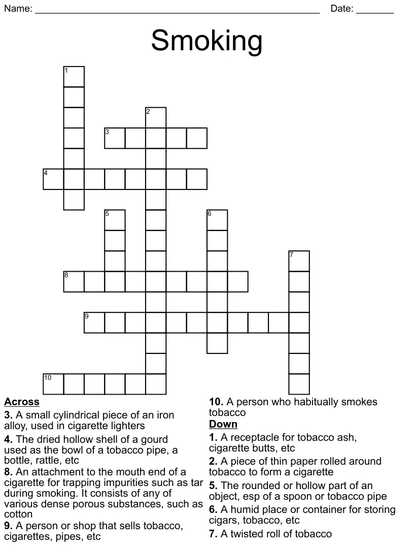 The Caterpillar s Pipe: Solving The Crossword Clue Smokedbyewe