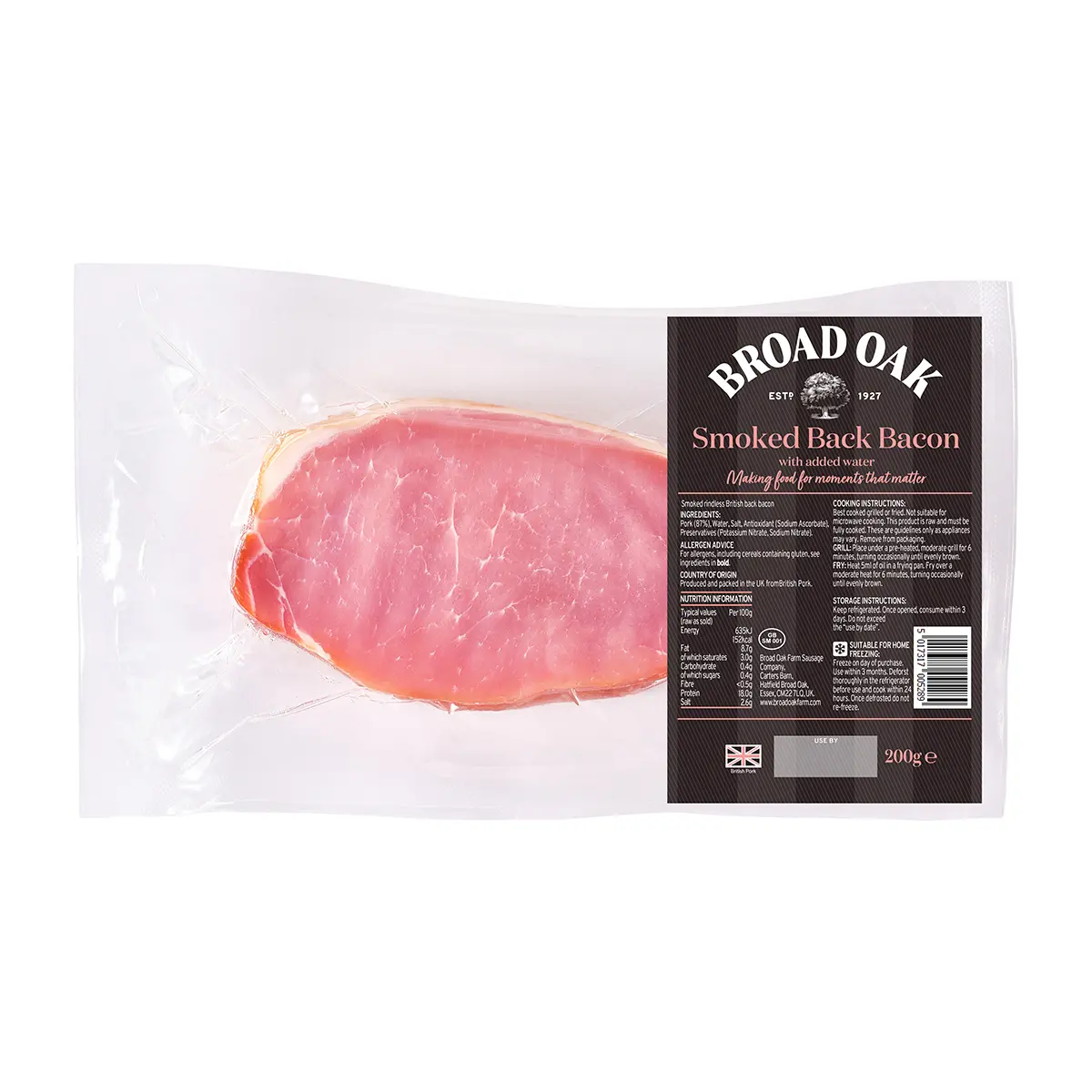 rindless smoked back bacon - What is the meaning of rindless bacon