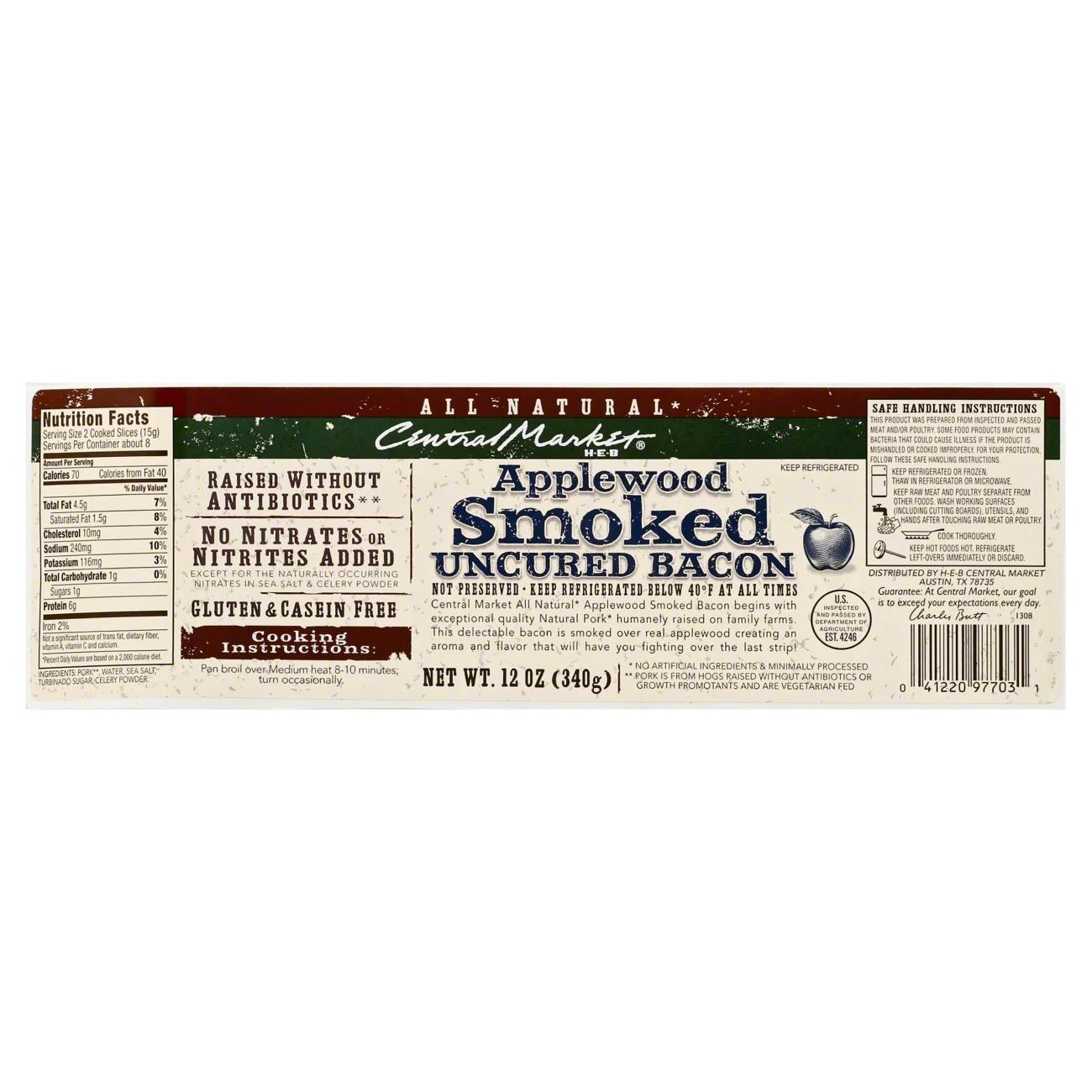 applewood smoked bacon nutrition - What is the nutritional value of applewood smoked bacon