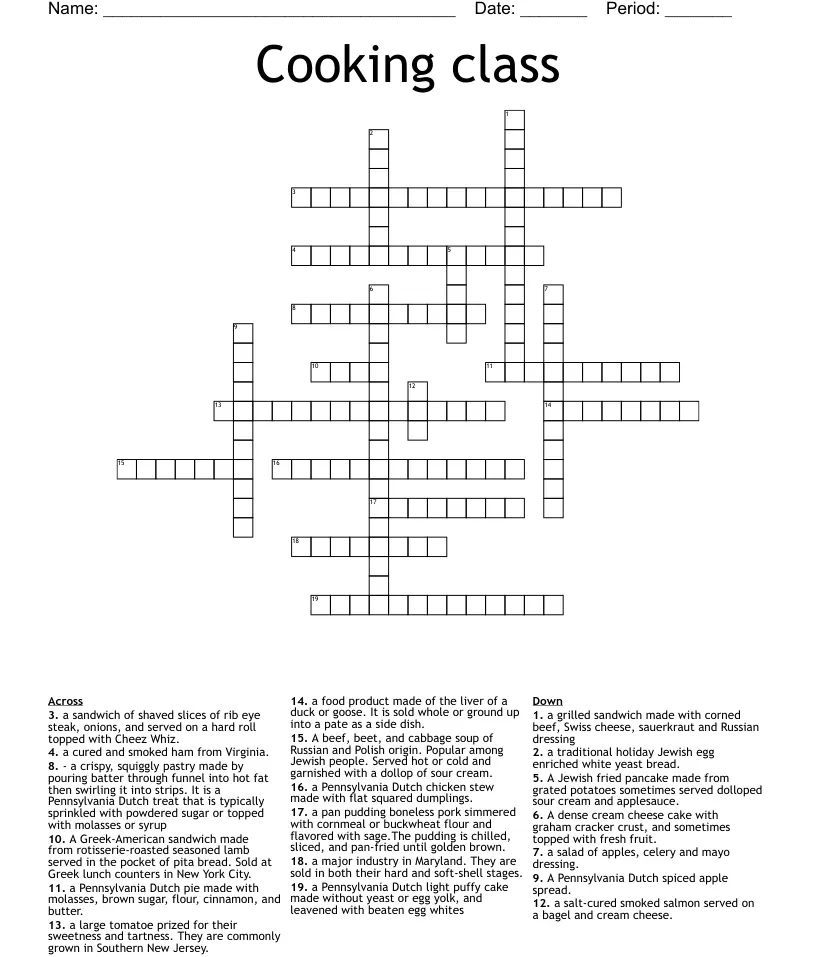 smoked ham crossword - What is the word for cut into thin strips