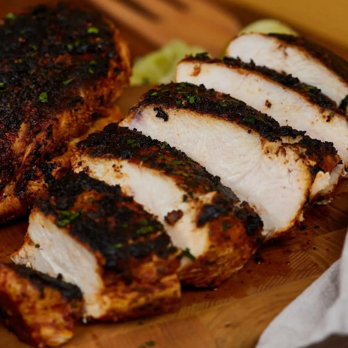 smoked blackened chicken - What's the difference between char grilled and blackened