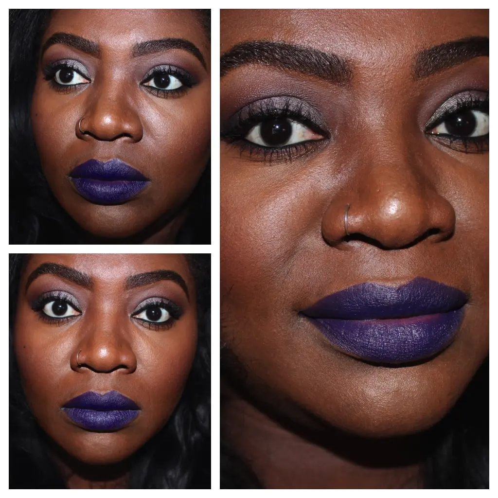 mac smoked purple on dark skin - What skin tone is purple lipstick for