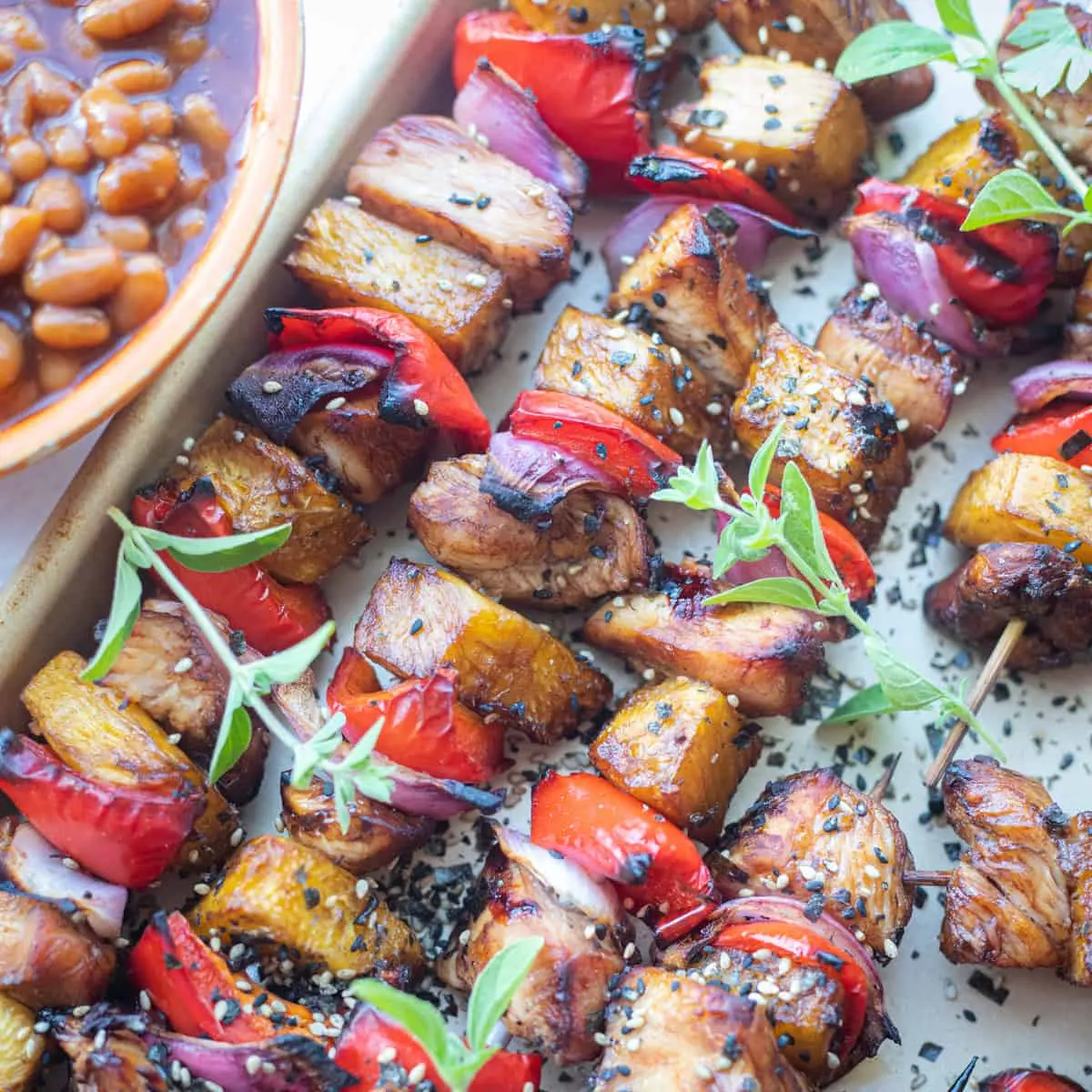 smoked chicken kabobs traeger - What temperature do you cook chicken kabobs on a Traeger