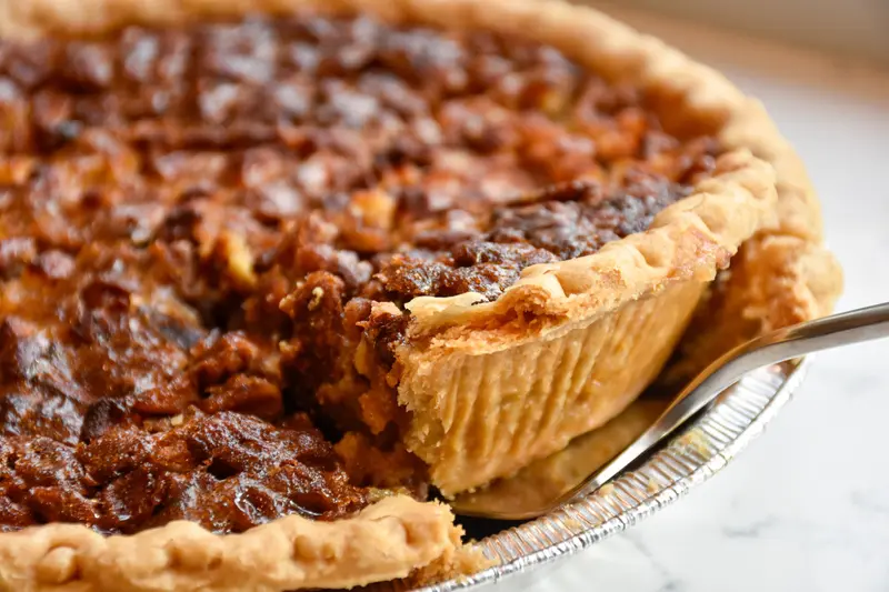 smoked pecan pie - What temperature should a pecan pie be