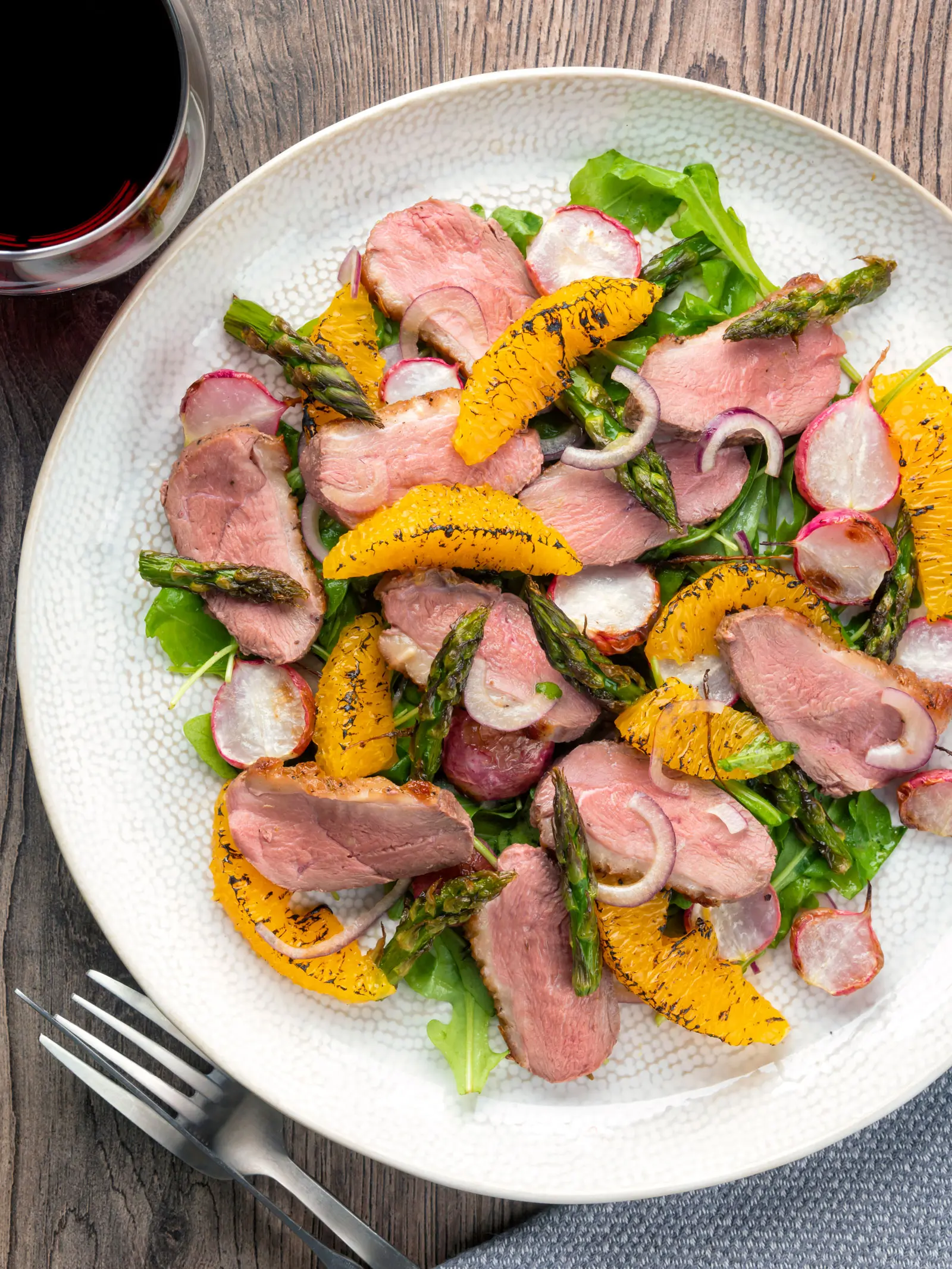 smoked duck salad with orange - What to serve with duck al orange