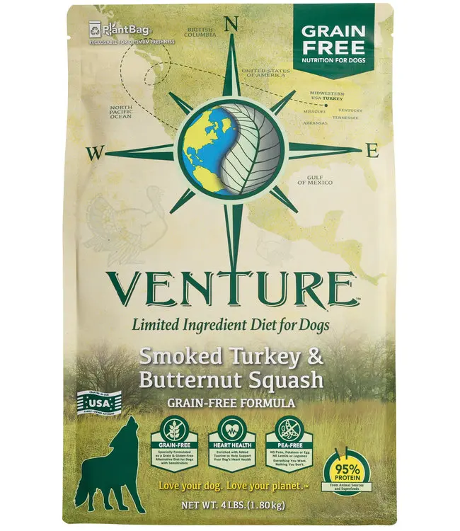 venture smoked turkey and butternut squash - Who makes venture dog food