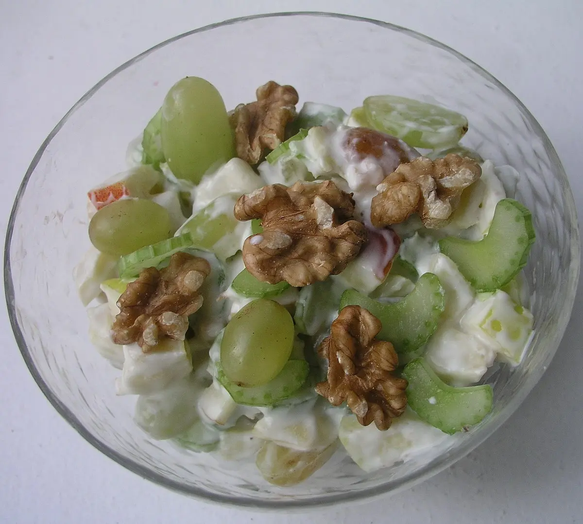 smoked chicken waldorf salad - Why is it called Waldorf salad