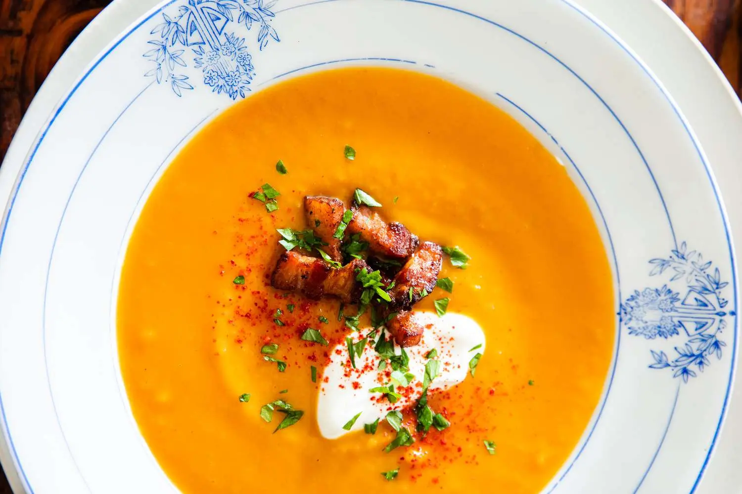 butternut squash and smoked bacon soup - Why is my butternut squash soup not smooth