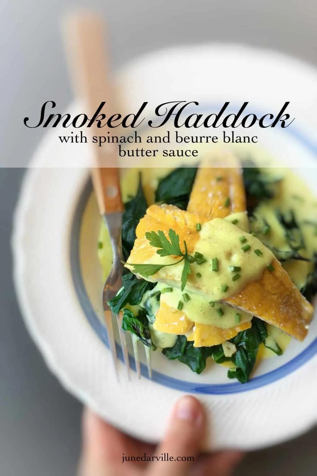smoked cod and spinach recipe - Why is smoked cod yellow