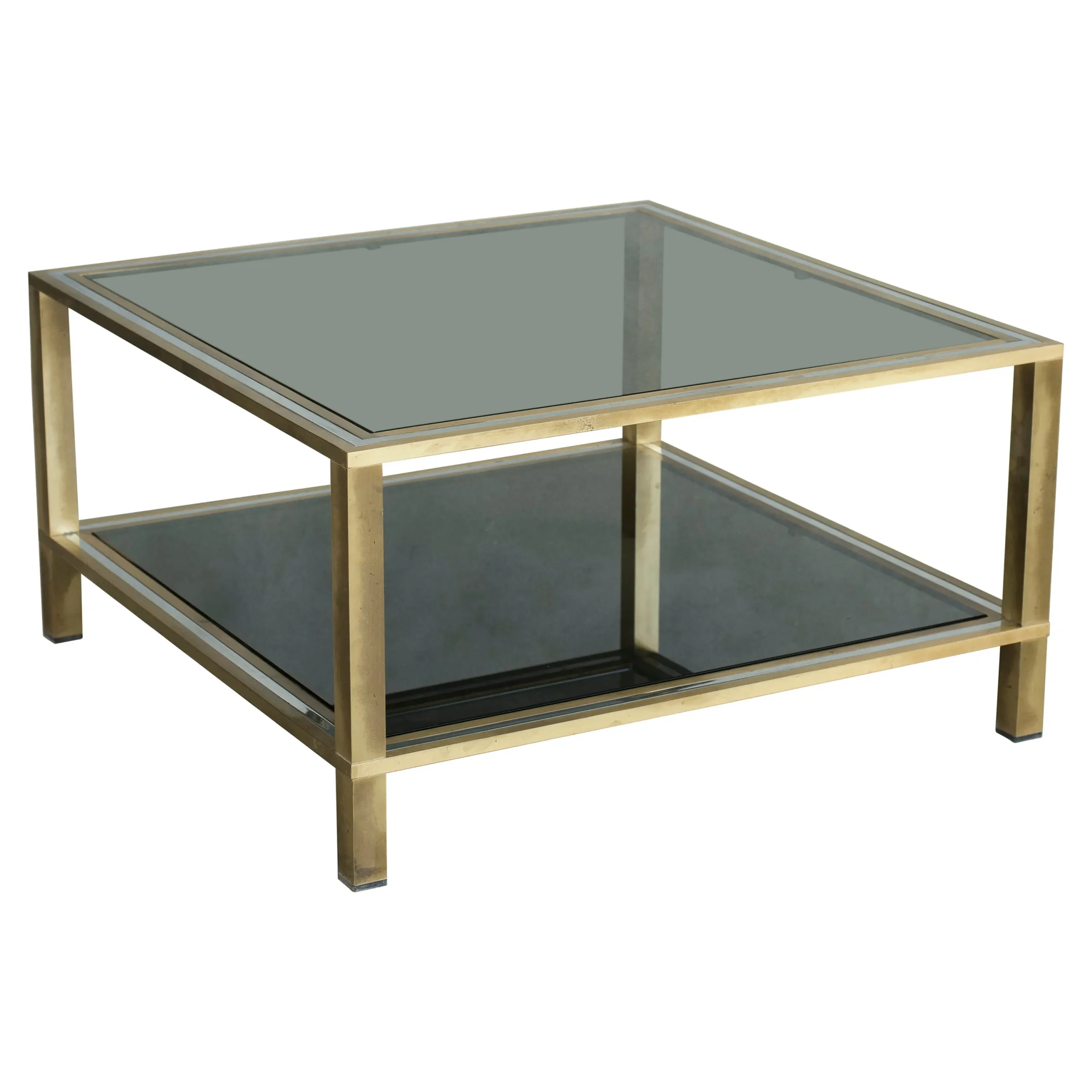 brass and smoked glass coffee table - Why use a glass coffee table