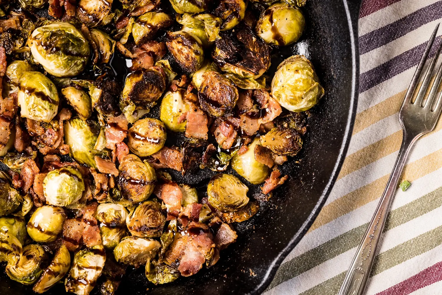 smoked bacon brussel sprouts - Why won't my brussel sprouts get crispy